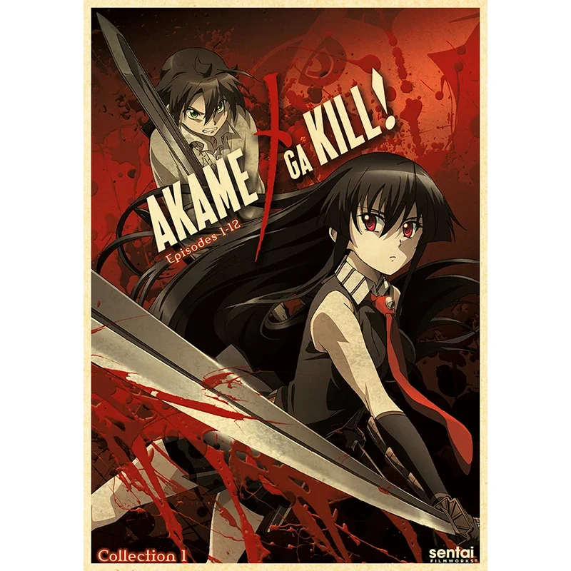 Akame Ga Kill Anime Poster Decor For Home Posters Room Wall Pictur Kraft Paper Retro And Prints Art Bar Cafe Stickers