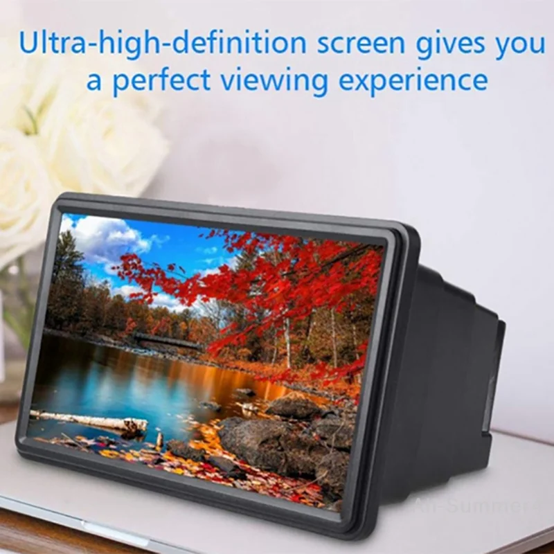 Universele draagbare 3D-video Vergroten Smartphone Schermvergrootglas Versterker 8,2 inch