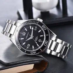 Luxury Corgeut NH35 Men Mechanical Watch Sapphire Glass Automatic Watch For Men Stainless Steel Sports 100M Waterproof Watches