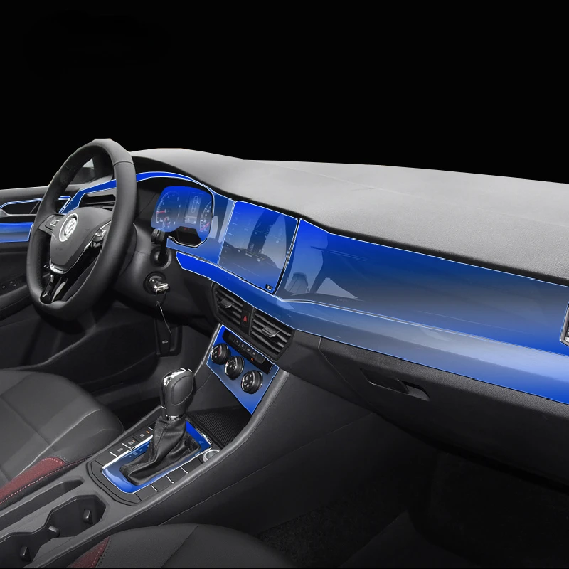 

For Volkswagen Bora 2019-2021 Car Interior Center console Transparent TPU Protective film Anti-scratch Repair film Accessories