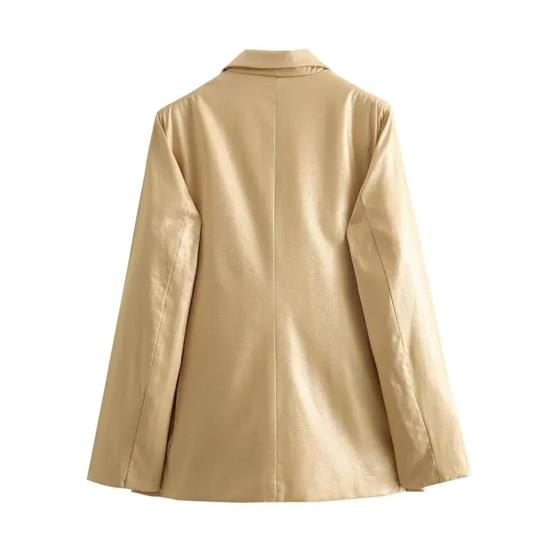 Jaqueta de Terno Fena E e Versátil de Manga Longa Primavera 2024 Nova Chegada Estilo Versátil Crimento Regular