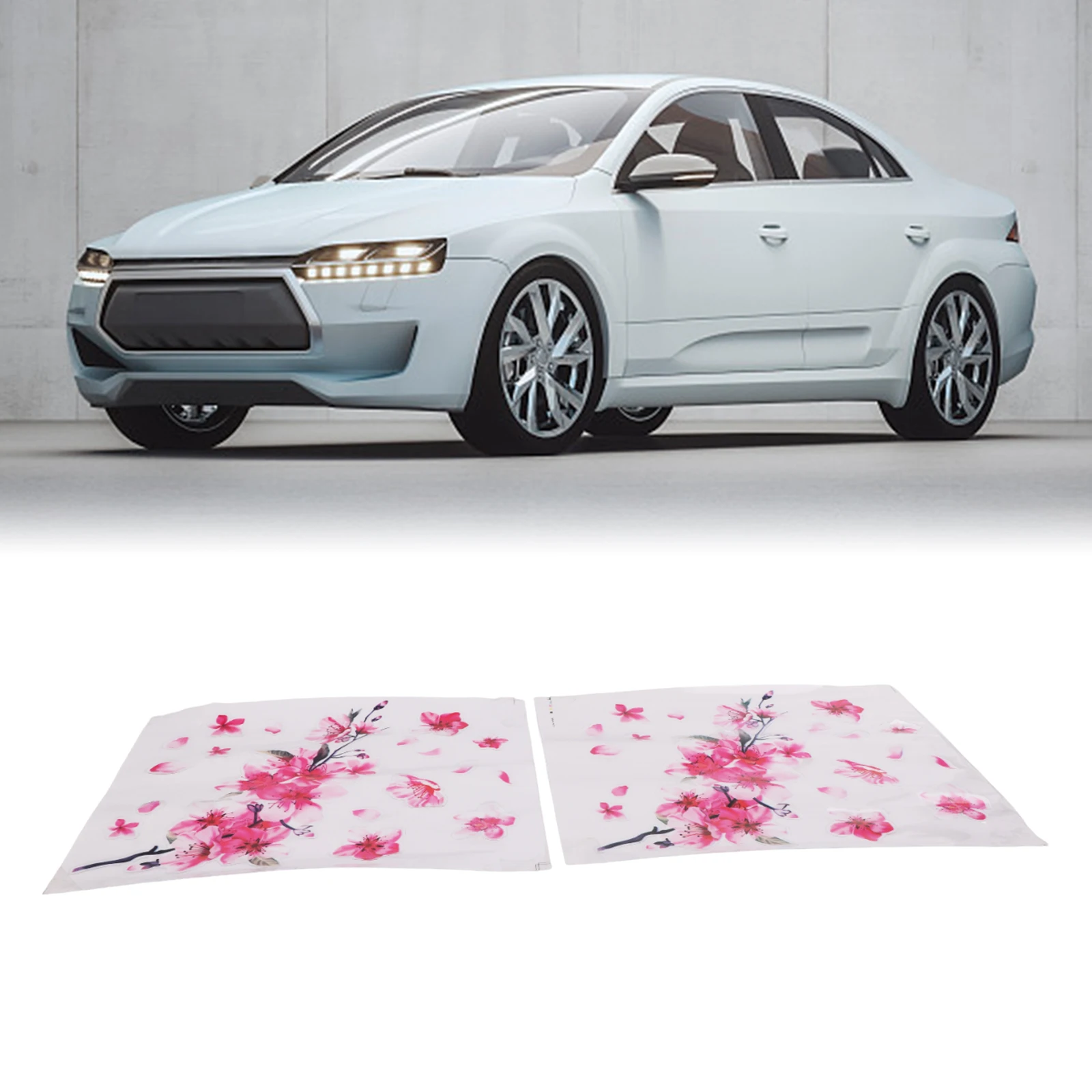 

Aesthetic Car Decoration with 2 Pcs For Cherry Blossom Vinyl Stickers Flexible Application on Multiple Surfaces