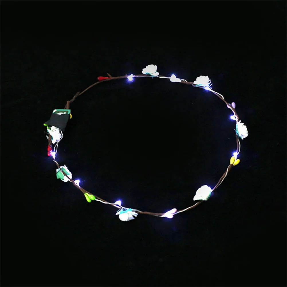 

Набор из 7 светящихся светодиодных цветочных венков-ободков разных цветов для девочек и женщин: для вечеринок, свадеб, фестивалей, гавайских пляжных луау