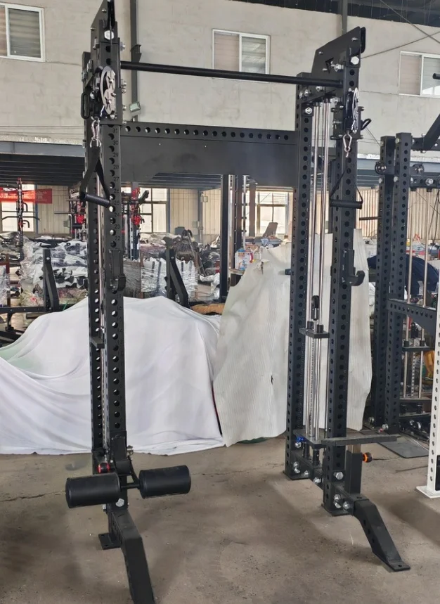 Fitnessgeräte für den Fitnessstudio, multifunktionaler Trainer, Power Cage Smith Machine Squat Rack