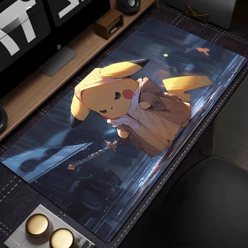 

High Definition Pokémon Gengar PU Leather Mouse Pad Oversized E-sports Game Animation Boys Computer Table Mat Large Keyboard Mat