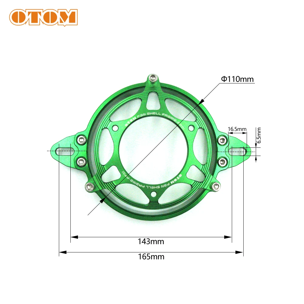 OTOM Motocross Electric Radiator Cooling Fan Bracket Holder Cover For CRF KTM FE SXF KXF RMZ YZF 250 450 Universal Accessories