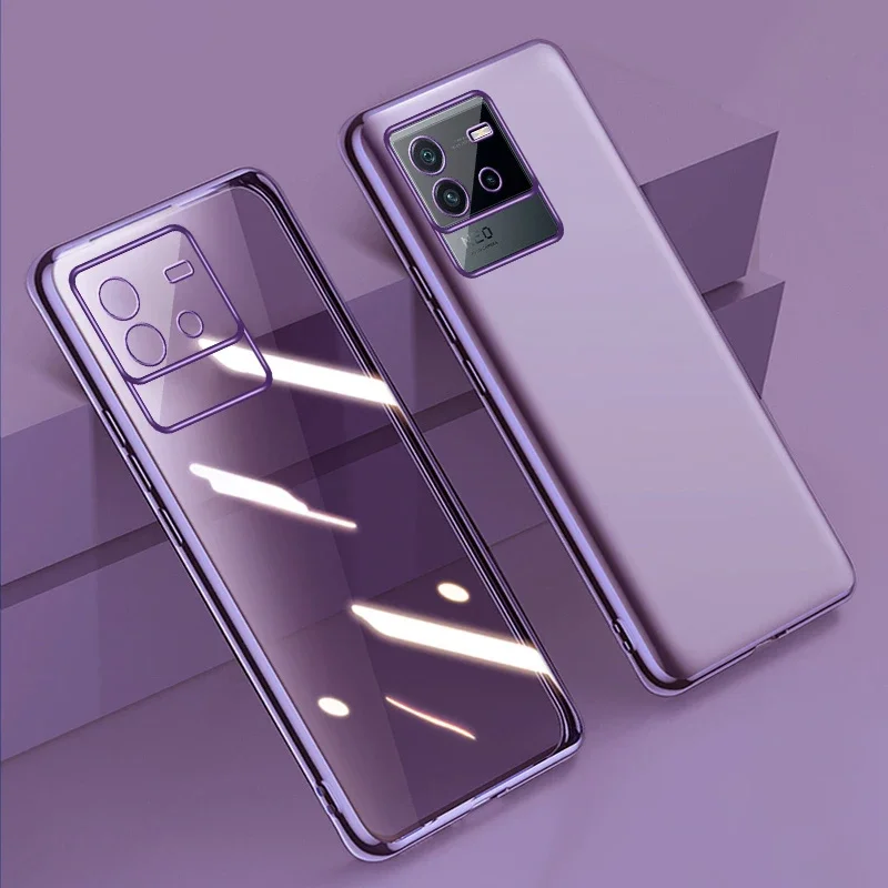 Transparent Silicone Case For Vivo iQOO Neo 6 3 5 Lite 5S Back