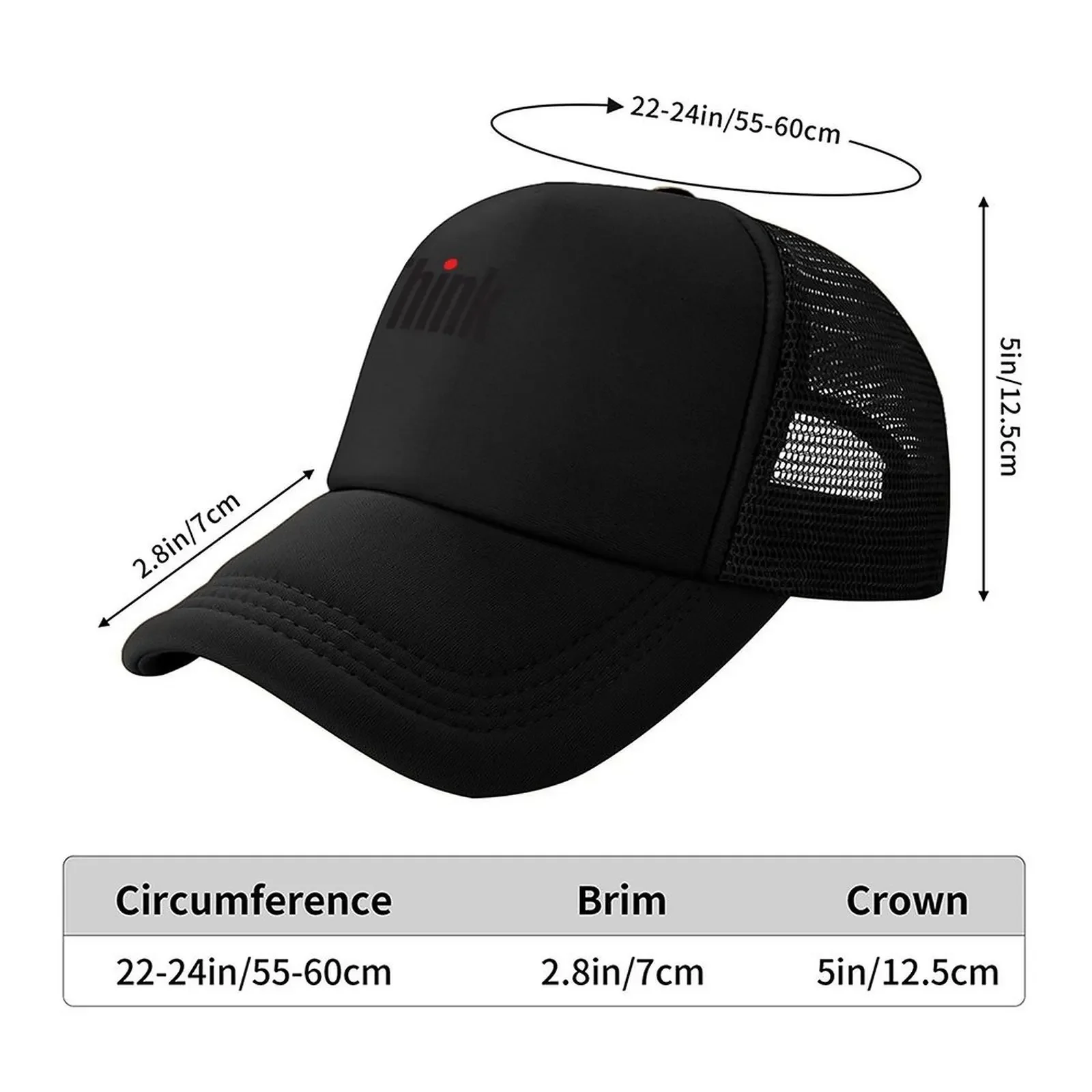 Think (thinkpad) Baseball Cap fishing hat sun hat Hat men Baseball Cap Girl'S Hats Men's
