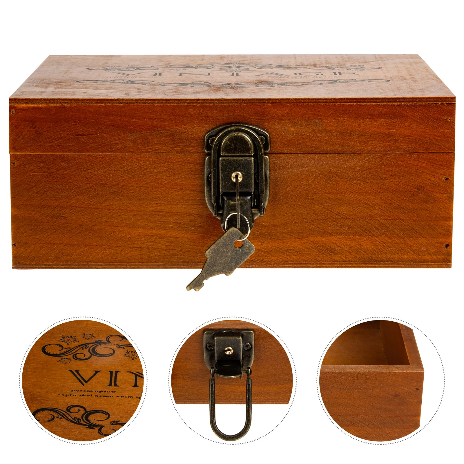 

Деревянный ретро-органайзер для украшений: портативный футляр для колец, серег, ожерелий, браслетов, дорожный кейс для хранения, ретро-шкатулка для украшений