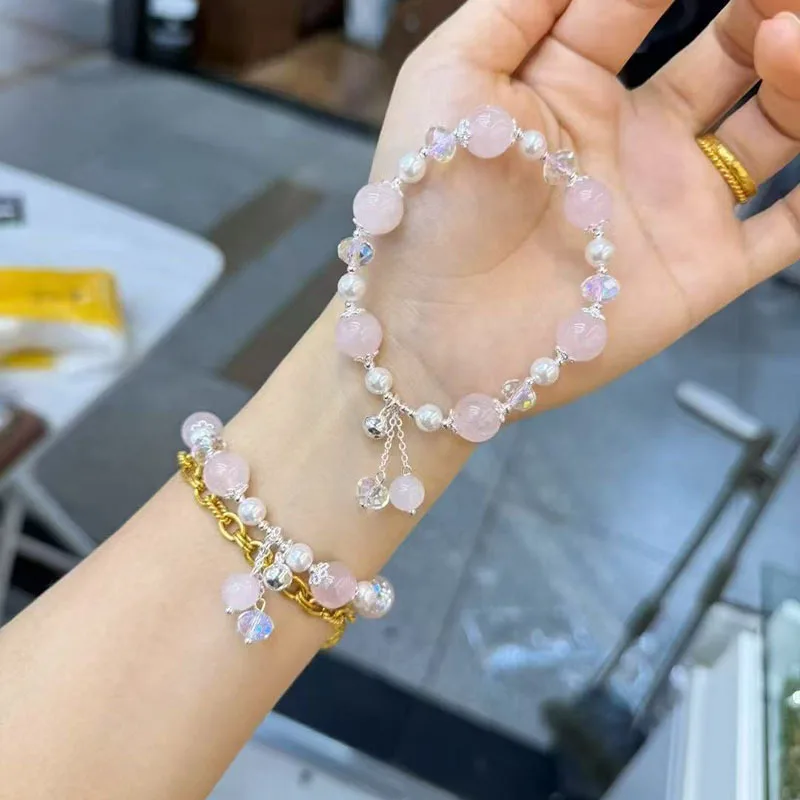 

Для женщин корейский японский стиль сердце циркон кристалл браслет из бисера свежий и сладкий китайский модный элегантный ювелирный светильник роскошь