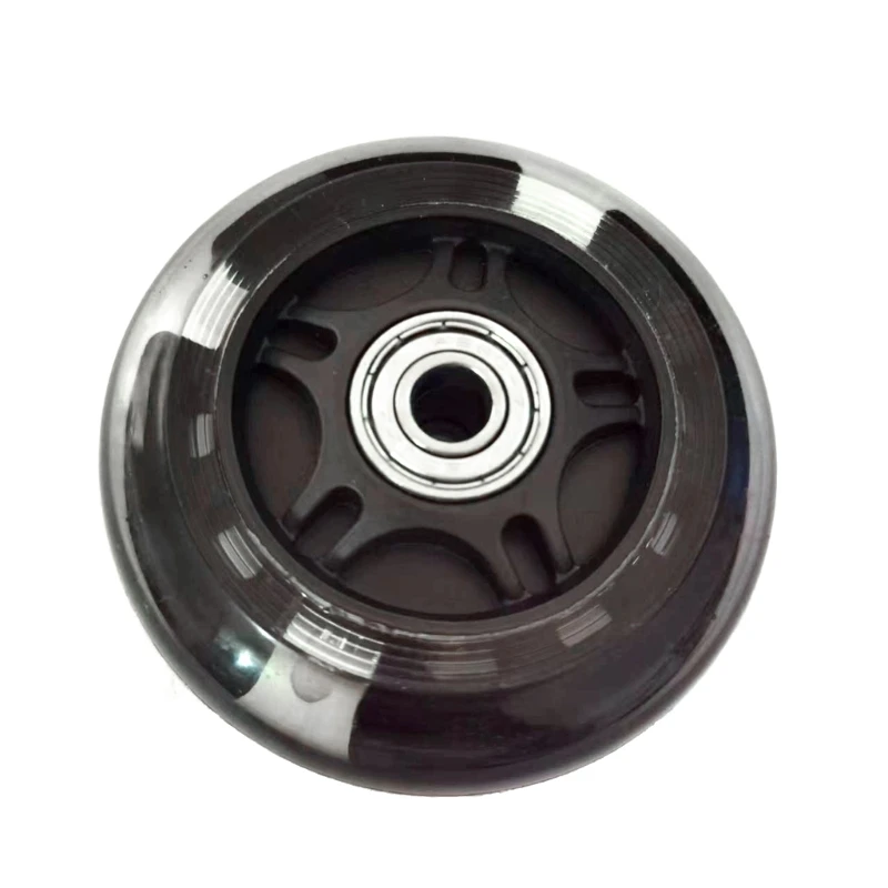 Scooter Wheel Mute Wheel For Children Scooter Flashing Light Kid Toy Wheel 3-Color PU+Metal Skateboard Parts