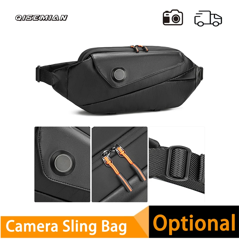 

Сумка QISEMIAN на одно плечо, сумка для DSLR-камеры, сумка через плечо, сумка для беззеркальной фотокамеры, сумка-портфель, внутренняя сумка для хранения.