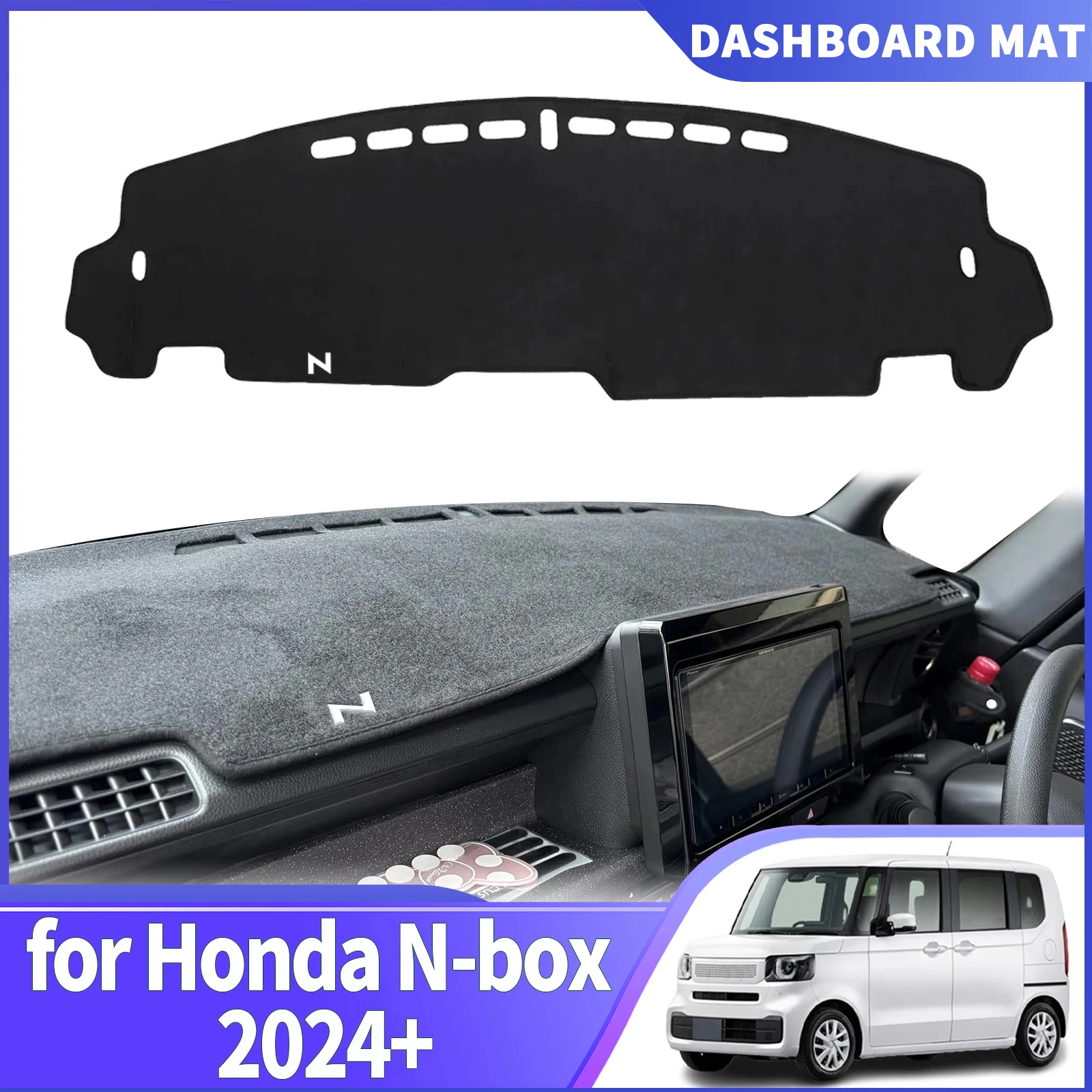 

fit for Honda N-Box Custom JF5 JF6 2024-2026 RHD Car DashMat Sunshade Dashmat Dashboard Cover Pad Protective Carpet Accessories