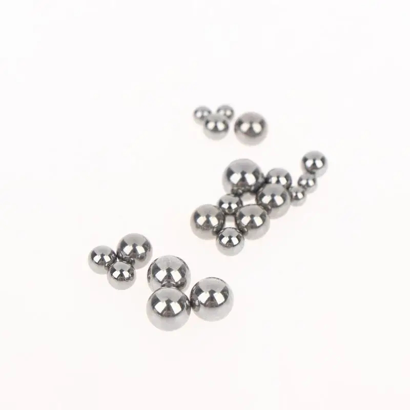 100Pcs Wear Resistant Stainless Steel Bearing Balls 3/4/5/6mm Mixed Size High Accuracy for Bike Mechanical Part Repair DIY Work