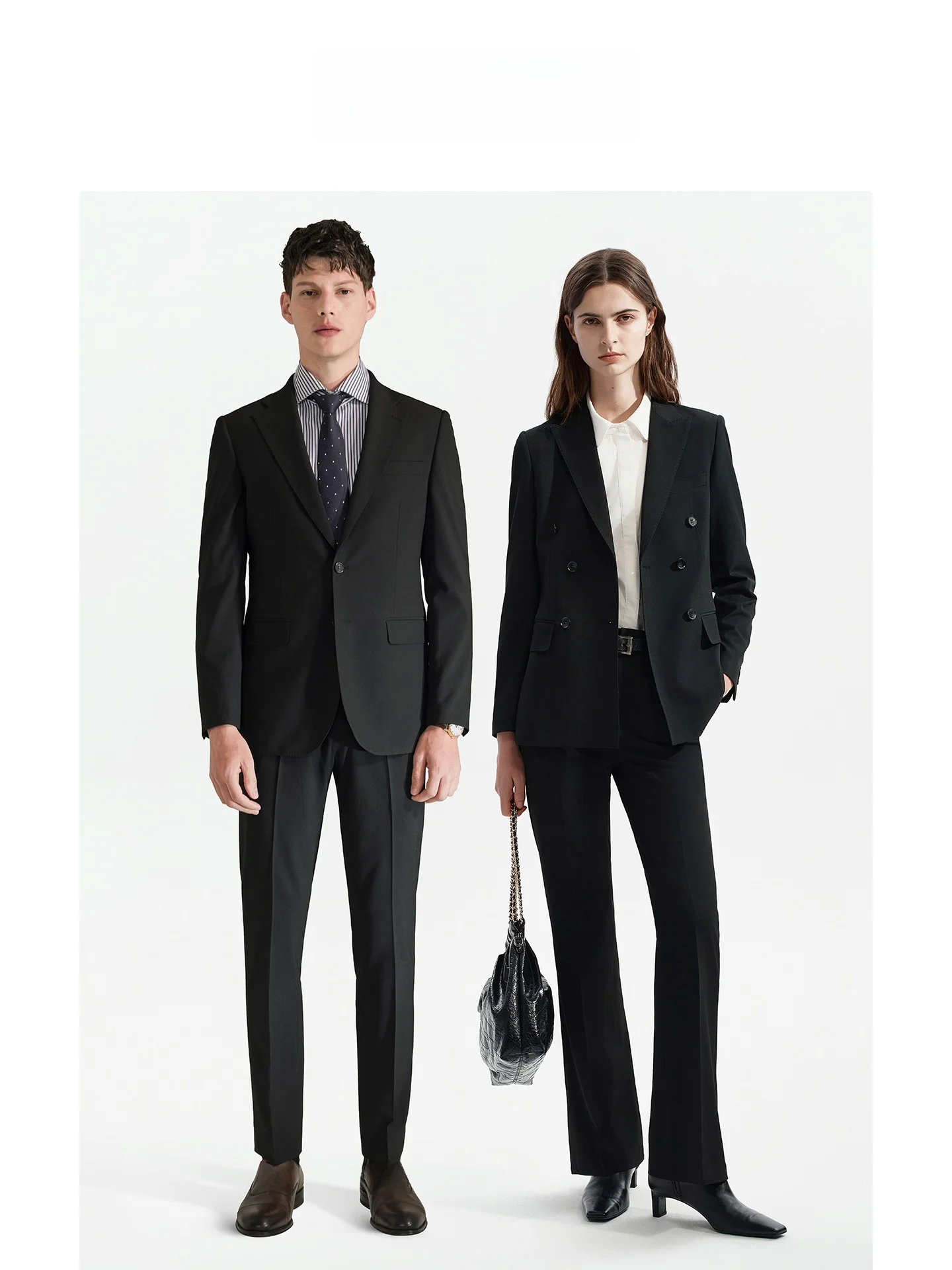 

LeLun Profional Мужской костюм Set Busin Formal Спецодежда Building Management orm Jaet Long Sve против морщин Средний...