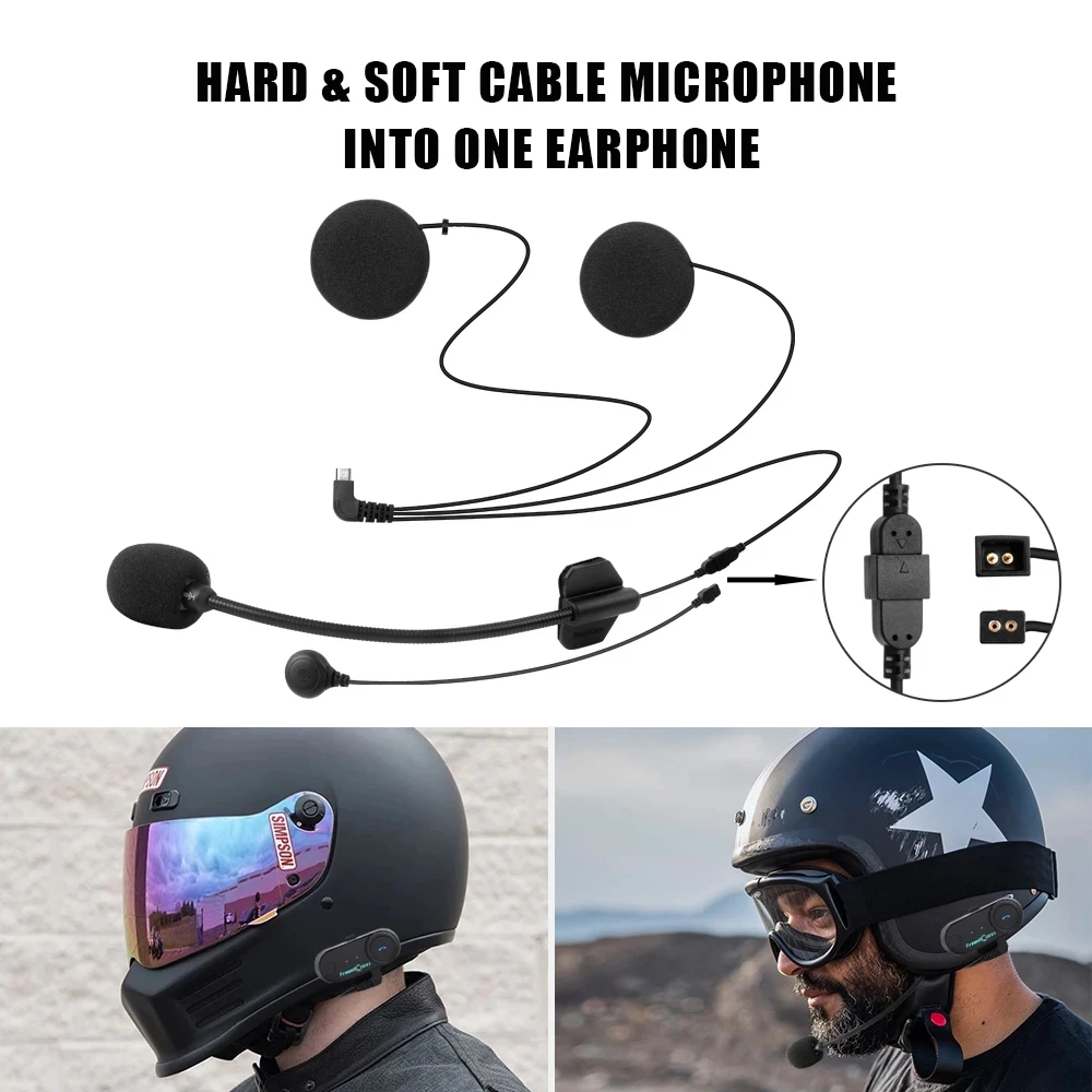 Freedconn Hard Earphone Suit For T-COM SC T-COMVB FDC-VB COLO TCOM-02 Helmet Intercom Motorcycle Interphone Accessories