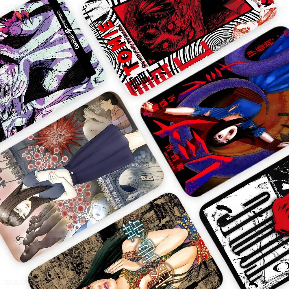 

Horror Comics Tomie Diy Credit Debit Card Sticker Party Sticker Decoration Waterproof Small Chip Card Skin Sticker
