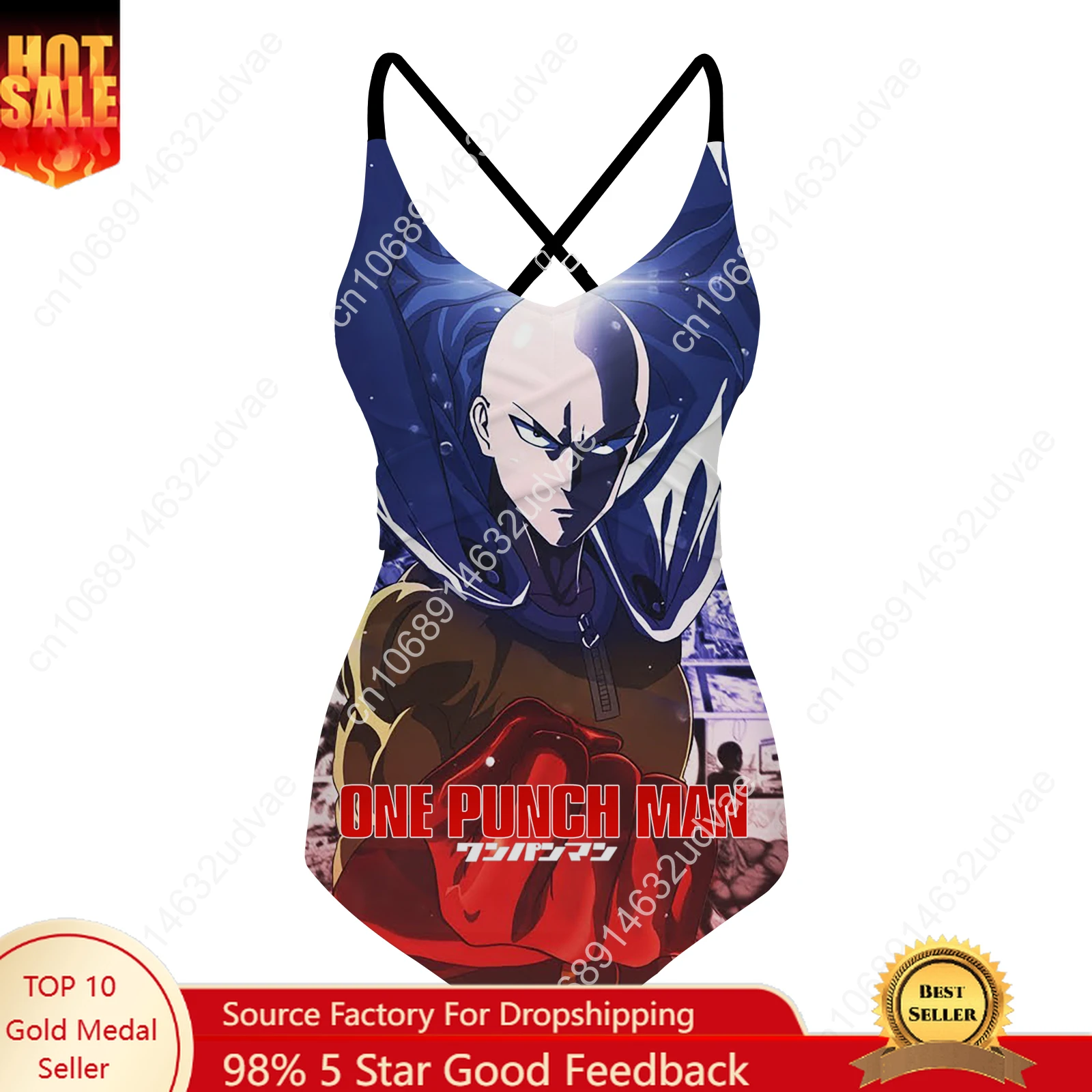 Traje de baño One Punch Man para mujer, trajes de baño con tirantes, traje de baño Sexy personalizado, Fiesta EN LA Piscina, Bikini de playa, trajes de baño personalizados de verano