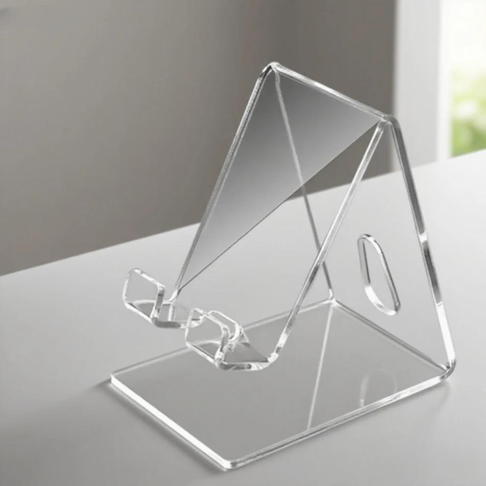 

Acrylic Desktop Transparent Cell Phone Holder Lazy Phone Stand Clear Rack For iPhone 16 15 14 13 12 Samsung S25 S24 Xiaomi Mount