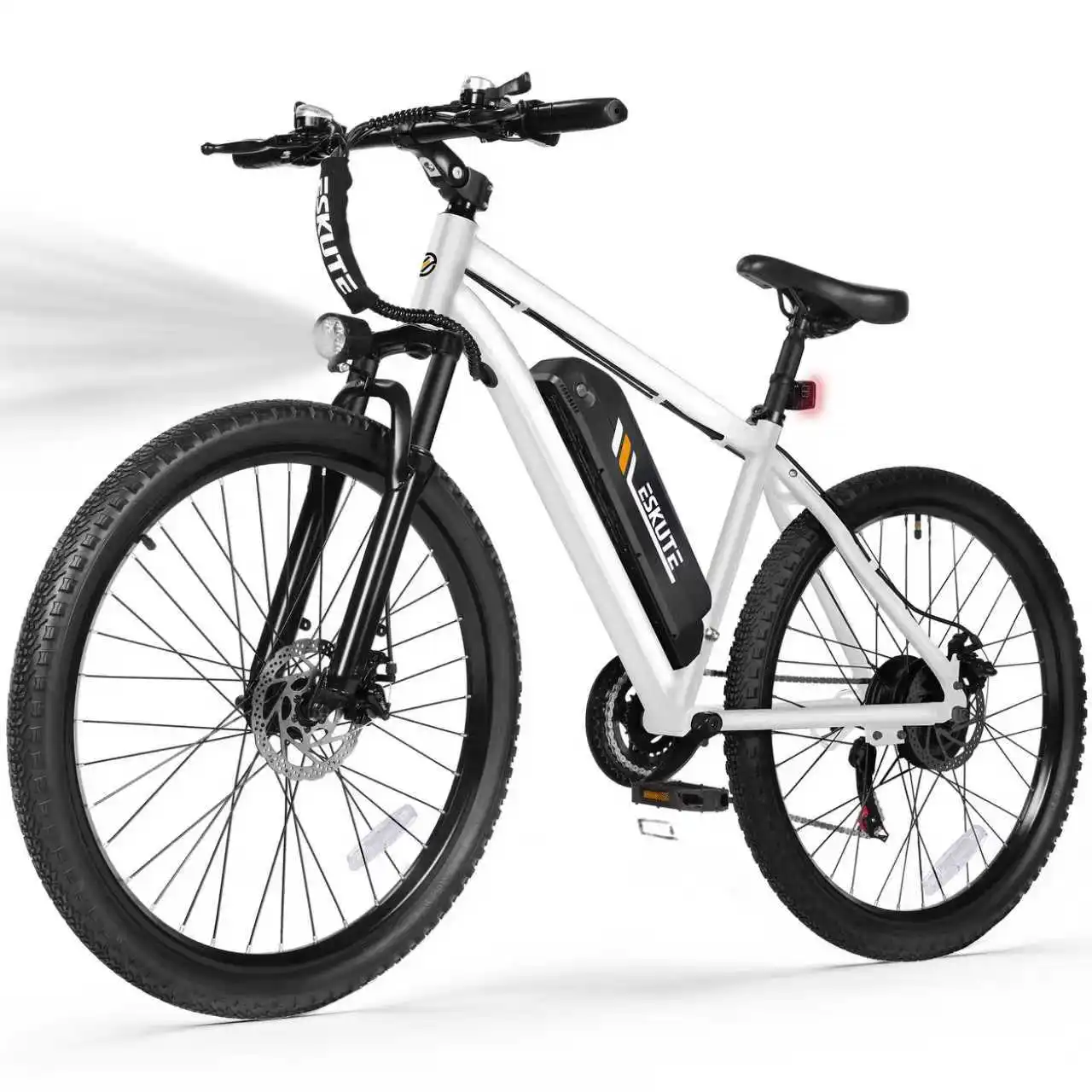 ESKUTE Electric Bicycle for Adults – 21-Speed Gear 27.5' Mountain Electric Bike, 20MPH+, 48V 10.4Ah Battery E-Bike image 1