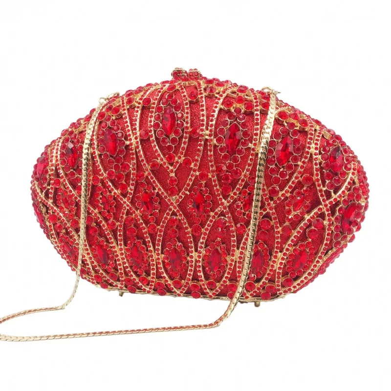 

Diamond-encrusted Dinner Bag Empty Metal Hard Box Diamond Banquet Dress Clutch Women's Bag Party Gathering Sac À Main Femme Luxe