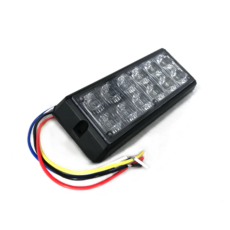 New 12V  Work  Bar for Vehicles Two-Row Cob Flood Beam with Strobe Warning for Grille ing or Emergency Situations in stock