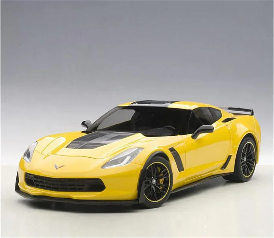 

AUTOart 71260 1/18 For Chevy Corvette C7 Z06 C7R ABS Diecast Model Car Toys Hobby Gifts Yellow Collection Ornaments Display