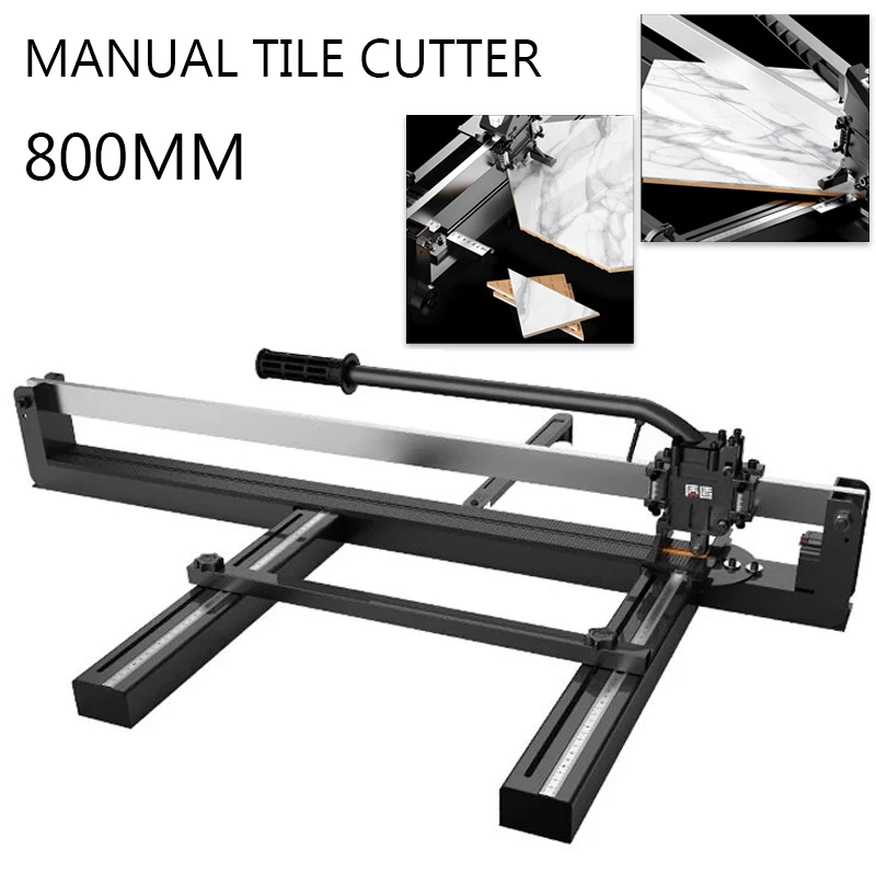 

Ceramic Tile Cutter Push Knife Manual High Precision Marble Floor Tile Cutting Machine With Infrared Laser Positioning 800MM