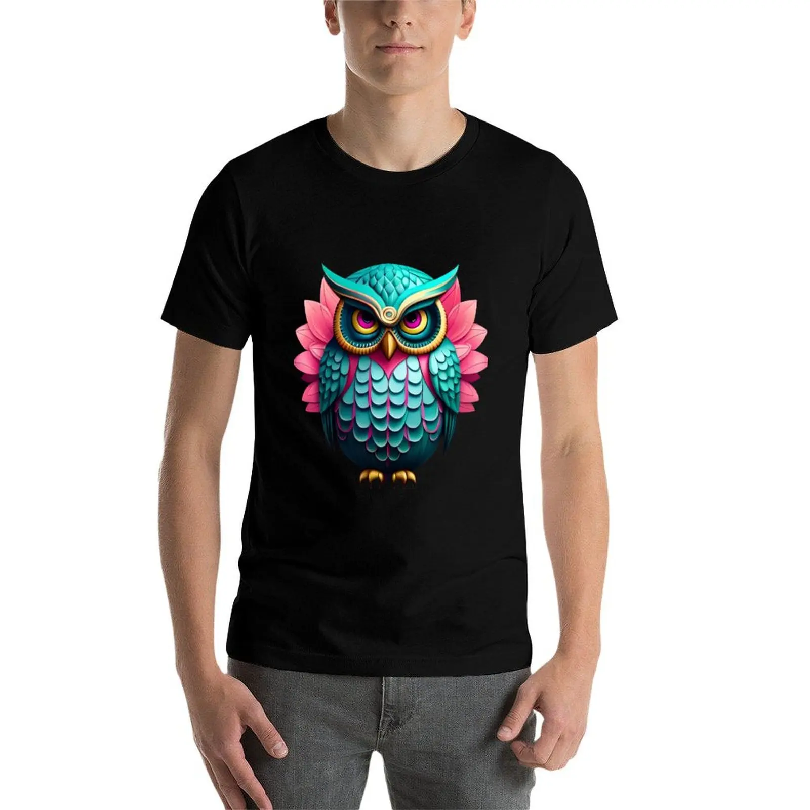 

enchanted owl T-Shirt anime tshirt man t shirt summer t shirts for man pack white T-Shirt