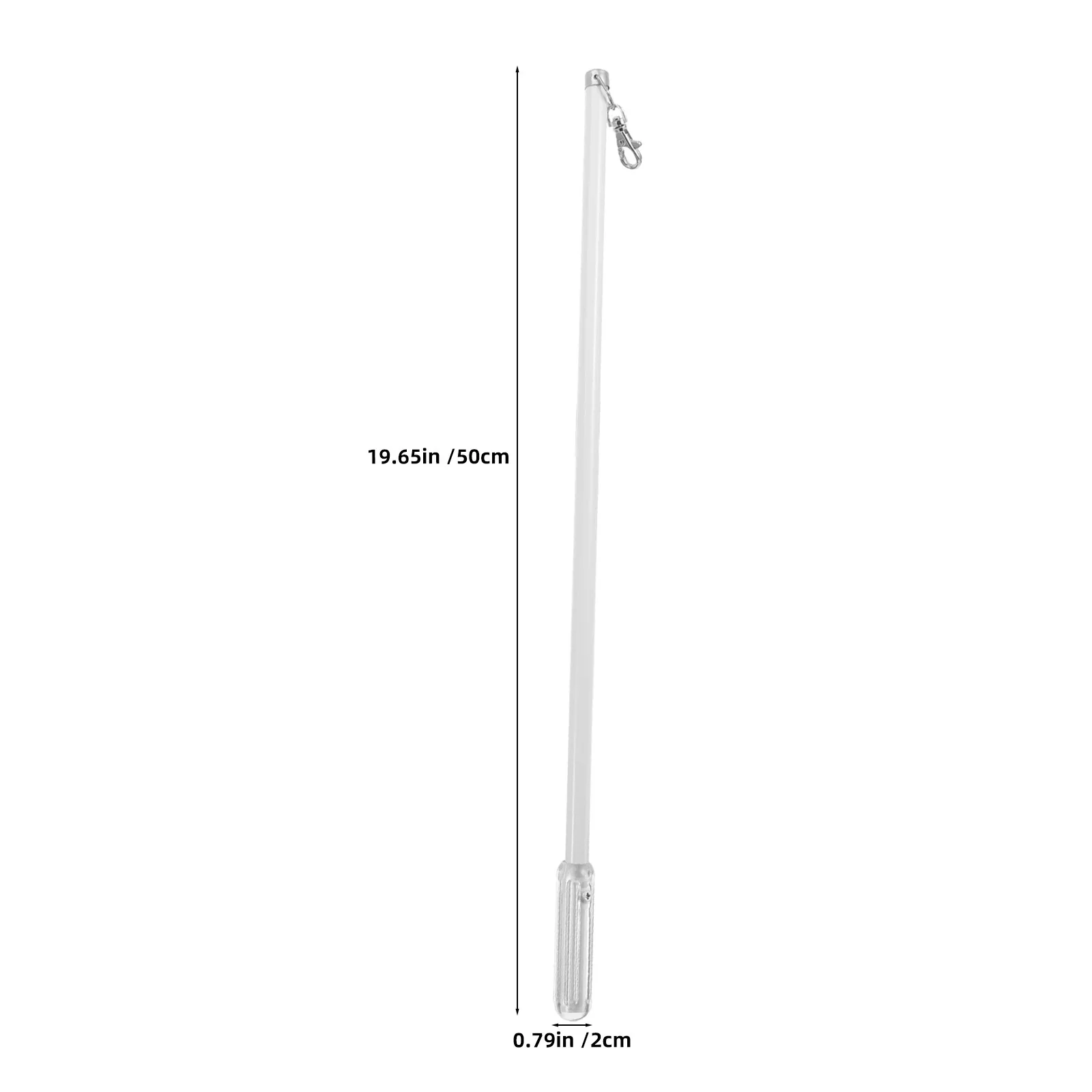 2Pcs Drapery Pull Rod Aluminum Alloy Plastic Curtain Opener Easy Use for Window Blinds Vertical Curtains Ceiling Track Drapes