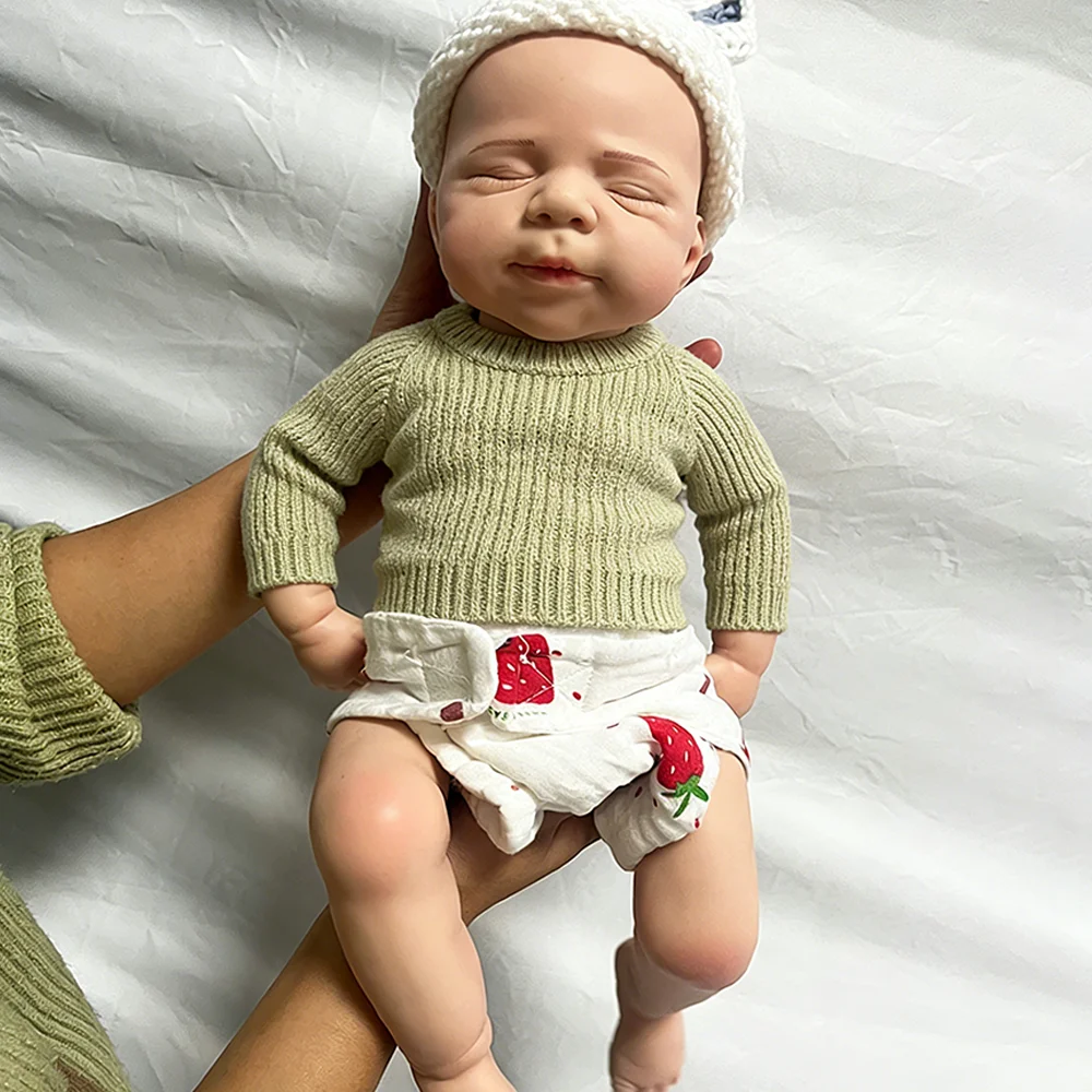 生まれ変わった男の子と女の子のためのシリコン人形,100% 全身,リアルな人形,生まれ変わったアーティストのための収集品,DIYキット,18.5インチ