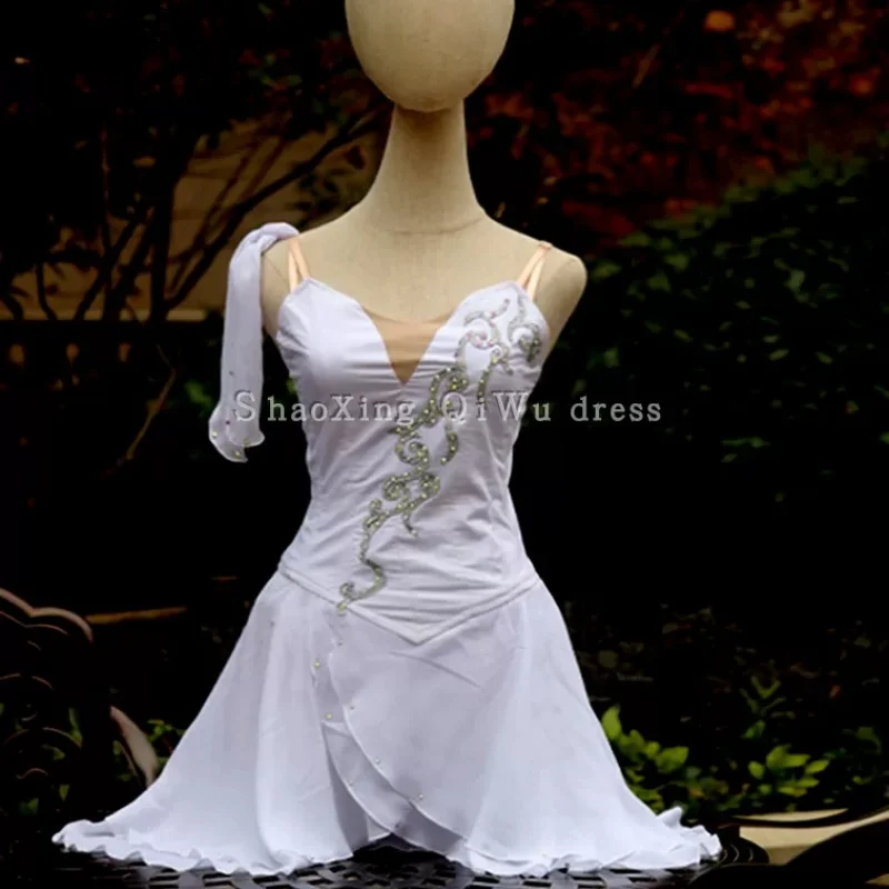 Ballet Cupid Competition Dress Adult and Children's Professional Edition Chiffon Skirt with Headpiece Gift