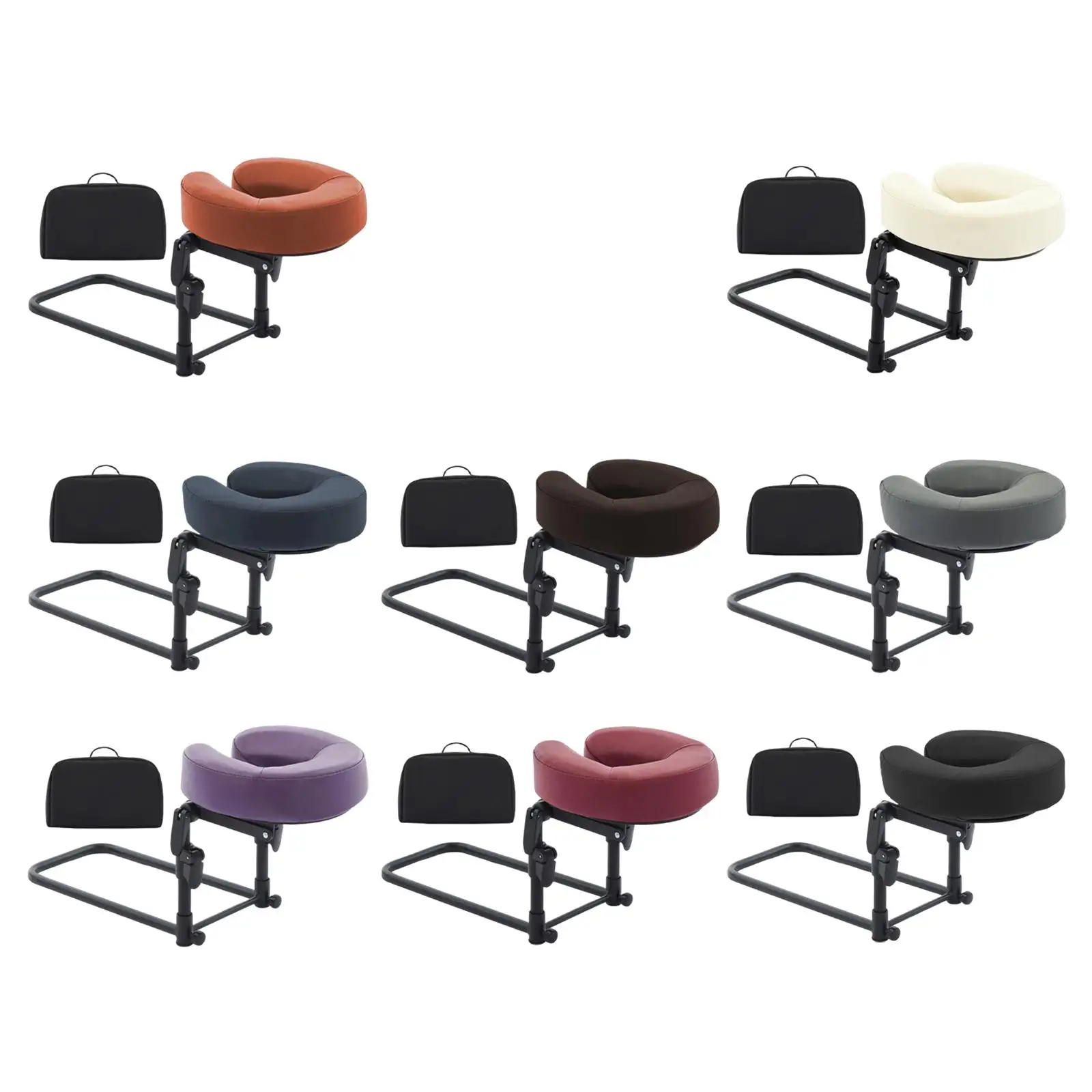 

Headrest for Bed Face Cradle Adjustable Angle Siesta Artifact Professional Portable Accessory Resuable for Office Salon Home SPA