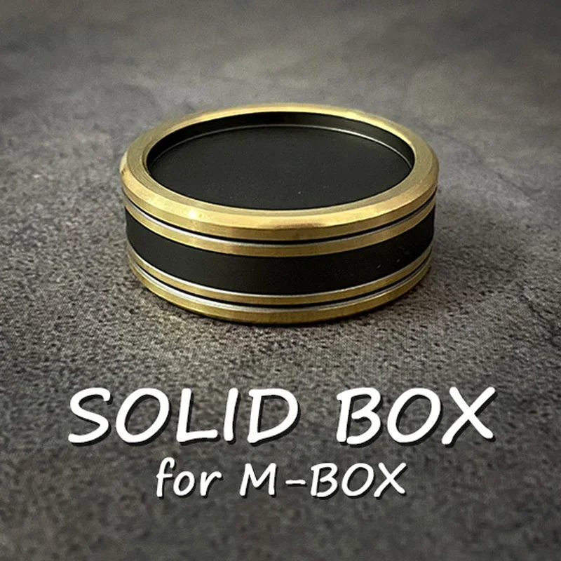 Close Up Magic Tricks Solid Box for M-BOX (Morgan Dollar/Half Dollar Size) Coin Appear Vanish Magia Magician Illusions Gimmick