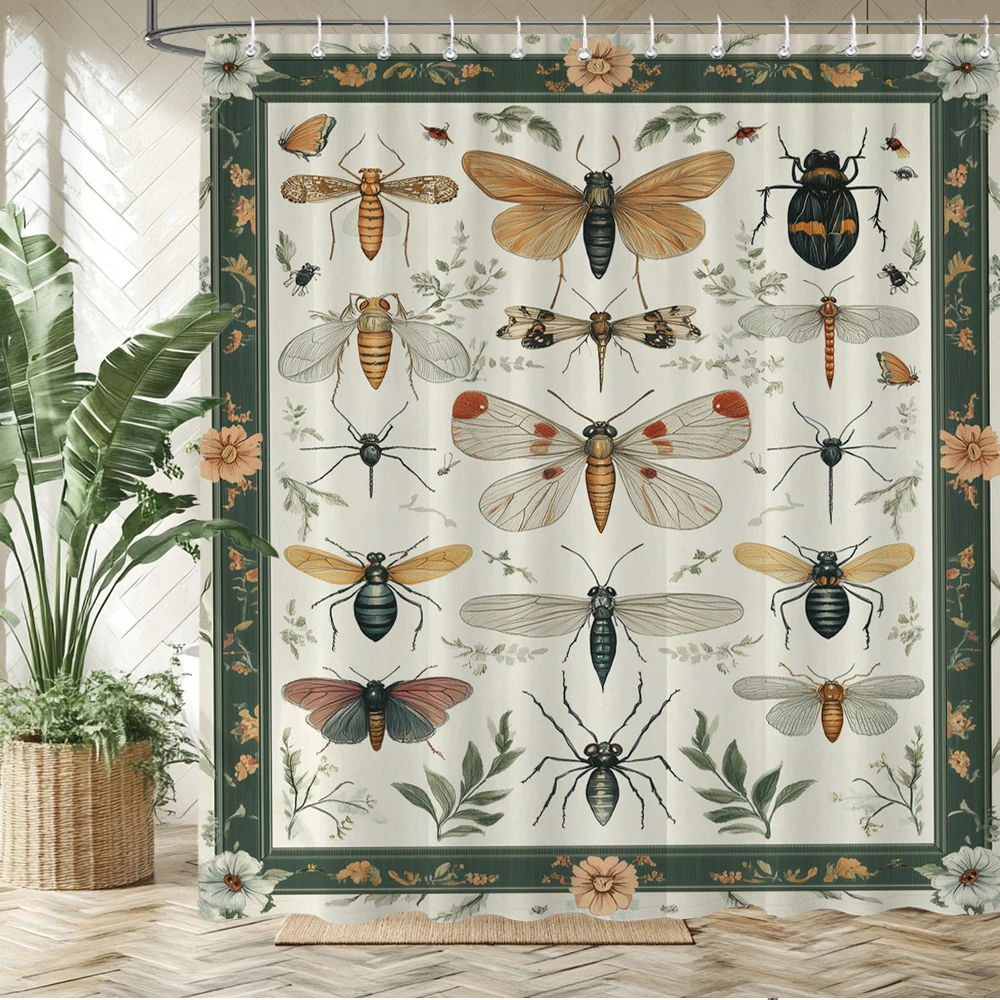 

Beautiful Butterflies style Shower Curtain Bath Curtain flowers Printed Bathroom Curtains for Home decoration curtain