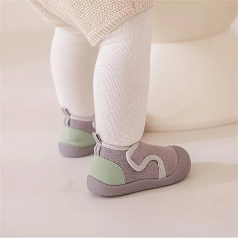 Winter Autumn Toddler Baby Soft Sole Plush Multiple Color Walking Shoes With Anti-Skid Outdoor Casual Kids Shoes Sneakers