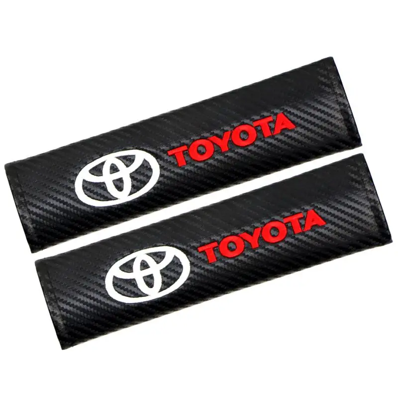 2pcs Carbon Fiber Cotton Protection Cover Case For toyota camry chr corolla rav4 yaris prius