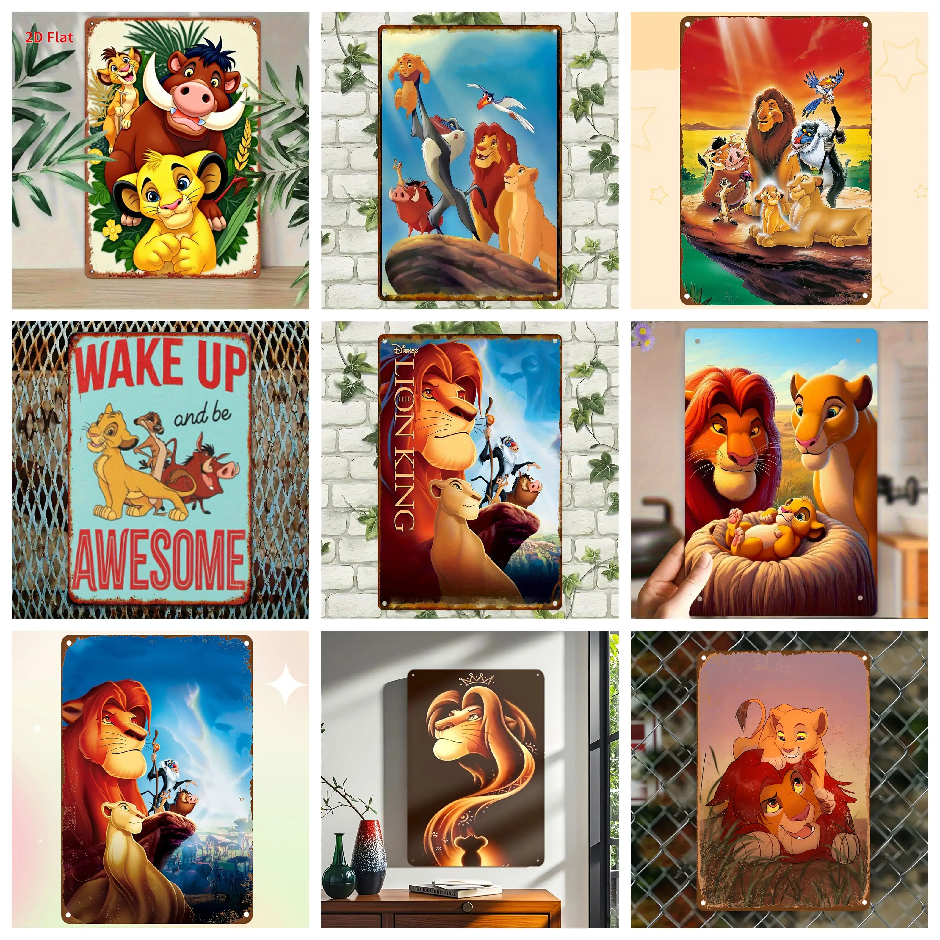 

Miniso Appreciation of The Lion King Decor Metal Signs Tin Signs Captain Poster Decor for Bar Pub Club Man Cave Wall Decoration