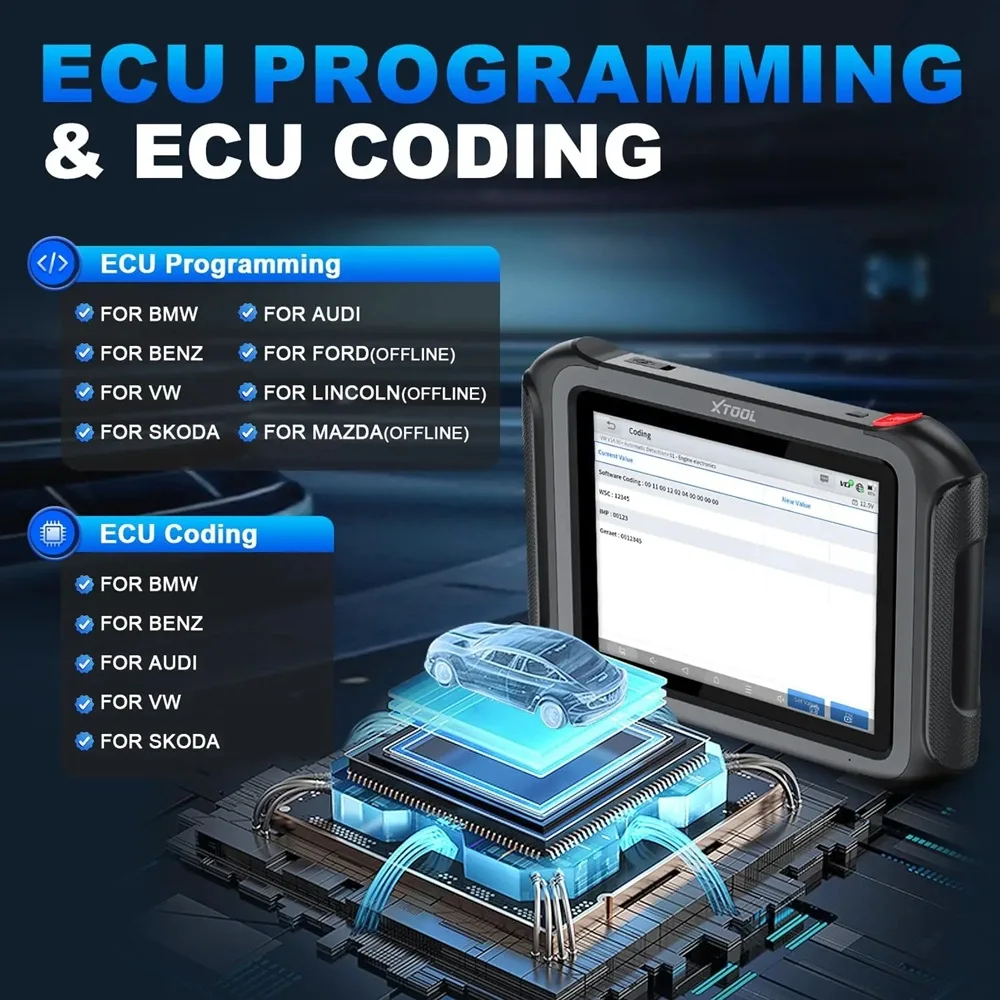 USA Warehouse XTOOL D9S Pro Car Diagnostic Scanner Tool Automotive Ecu Programmer Full System Diagnosis Device for All Cars view 5