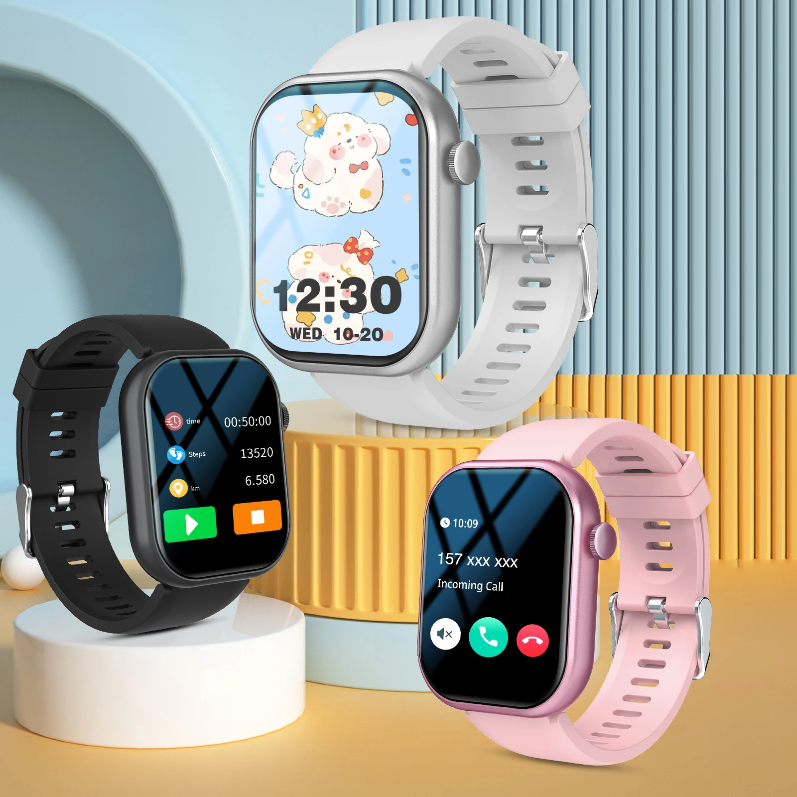 

Smart watch, wireless calling /dial, multi -Sport mode, fitness monitoring,for iPhone/Andriod