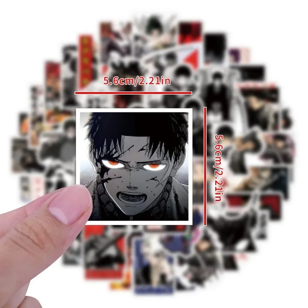 55 قطعة عناصر معركة الانتقام والتشويق أنيمي ملصقات تزيين سطح المكتب سكيتبورد الدراجات خوذات الدرجات البخارية زجاجات