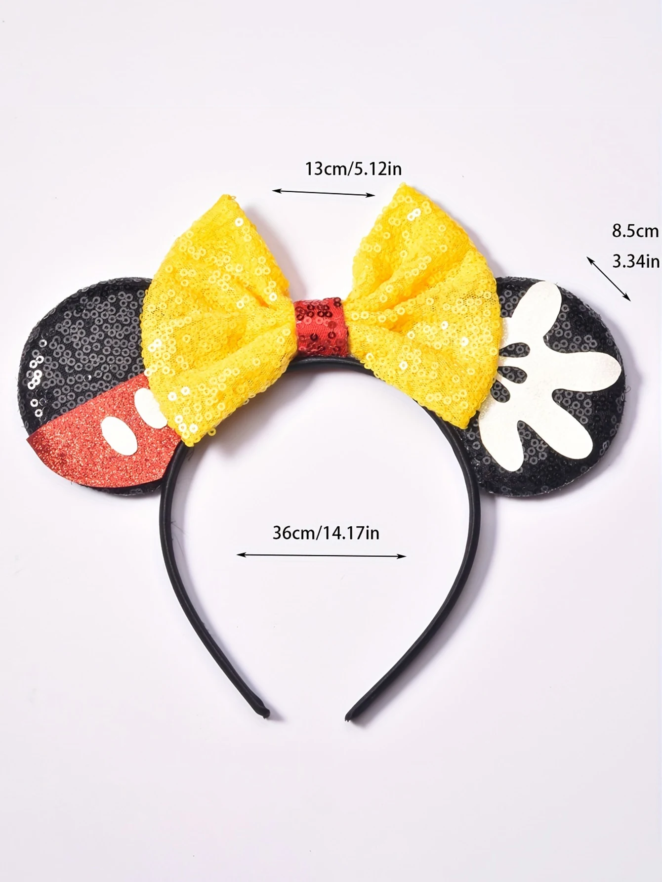 Disney Sequin stereo ears Cartoon series Headband Travel fashion Birthday party back-to-school wedding accessories