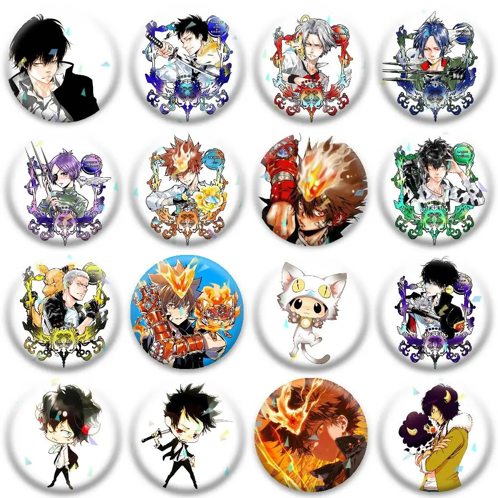 

Hitman Reborn Classic 2000s Anime Badges Niche Design Brooch for Backpack Lapel Pins Creative Accessories