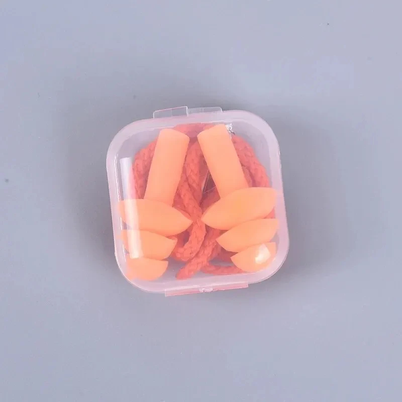 1Pc Silikon Ohrstöpsel Schlaf Ohrstöpsel Lärm Reduktion Schwimmen Ohrstöpsel Mit Seil Für Tauchen Unterwasser Ohrstöpsel – Detail 6