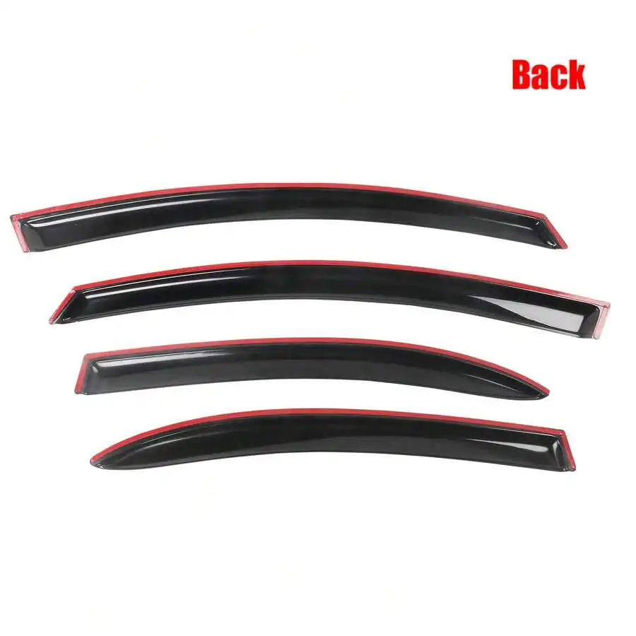 4PCS Window Visors Compatible With Honda Civic Sedan 2006–2011, Smoke Acrylic Rain Guards Car Accessories view 5