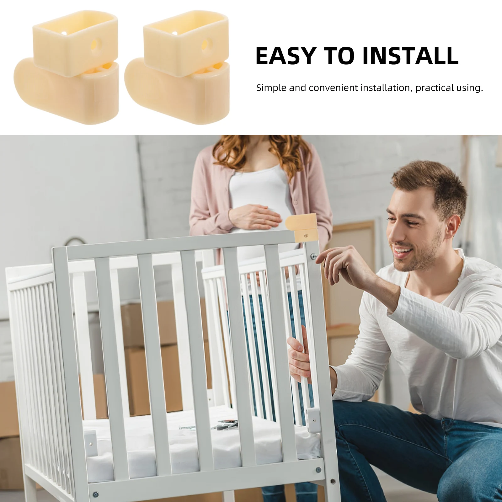 아기 게이트 유아용 침대 가드레일 스위치 자동 버클 옷장 볼 래치 가구 부품 안전 피팅 놀이 울타리 액세서리 브래킷