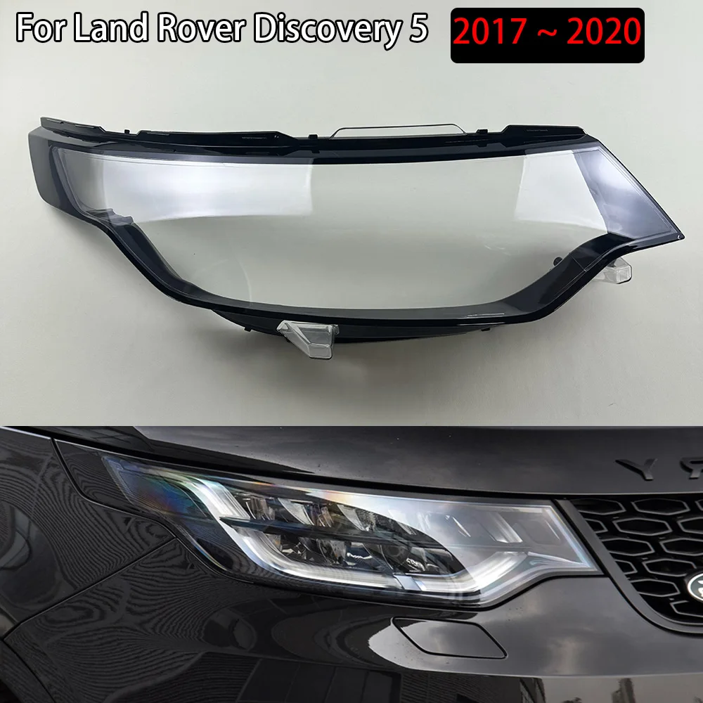 

For Land Rover Discovery 5 2017 2018 2019 2020 Car Headlight Cover Lampcover Lampshade Lamp Glass Lens Case Auto Light Caps