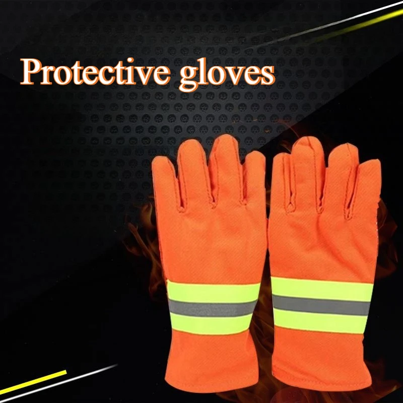 

Thicken Wear Resistant Gloves Fire Gloves Proof Fireman Gloves Protection Fire Safety Activities Forest Firefighting Training