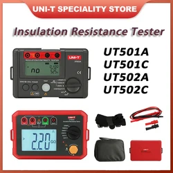 UNI-T UT501 502 A\C Insulation Resistance Tester LCD Display Highly Professional AC Voltage Megohmmeter Auto Range Measurement