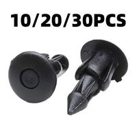 100/50/10pcs Car Plastic Fairing Rivet Setting Panel Fastener Clips Push Pin Auto Fastener 6mm Interior